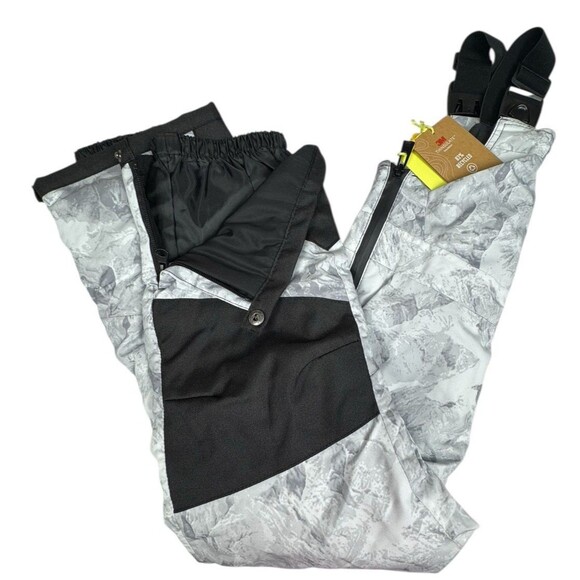 All in Motion Unisex Kids Snow Bib Pants Overalls Gray X-Small 4-5 Winter New - Picture 3 of 9